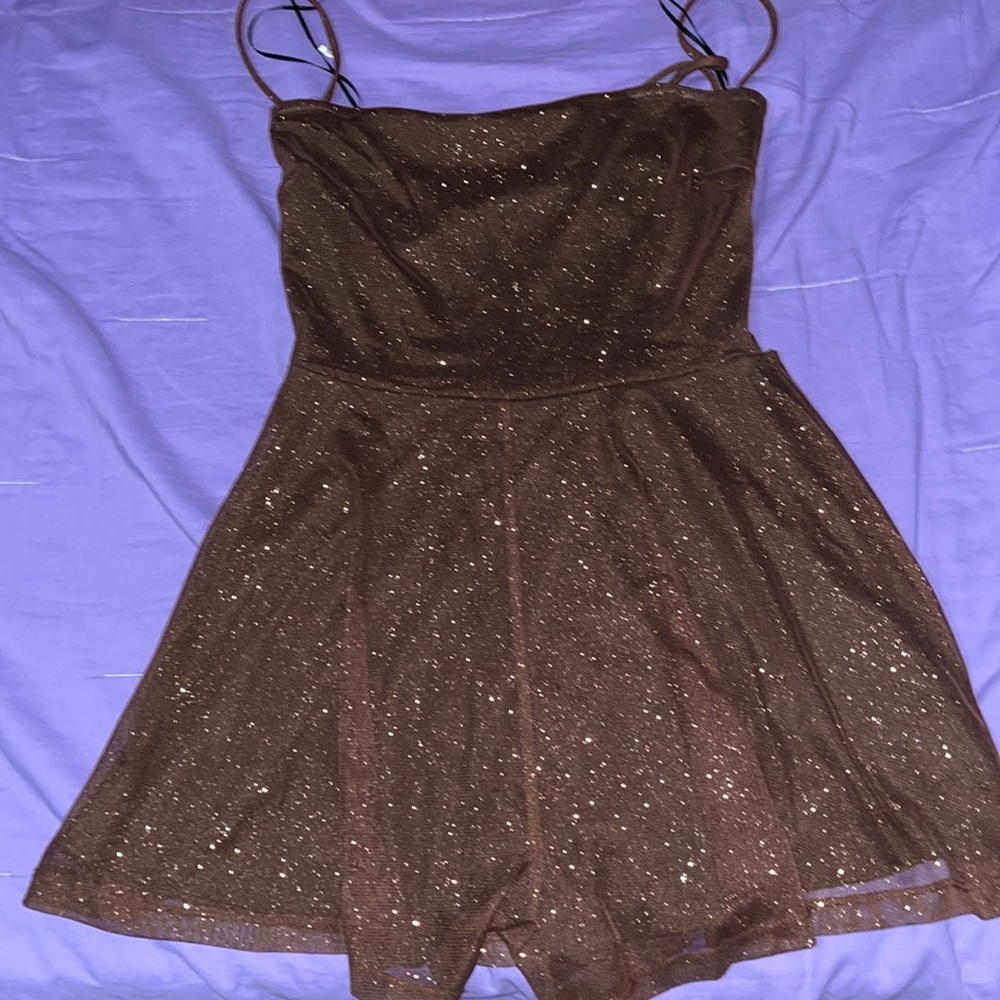 Gold sparkly romper from Windsor